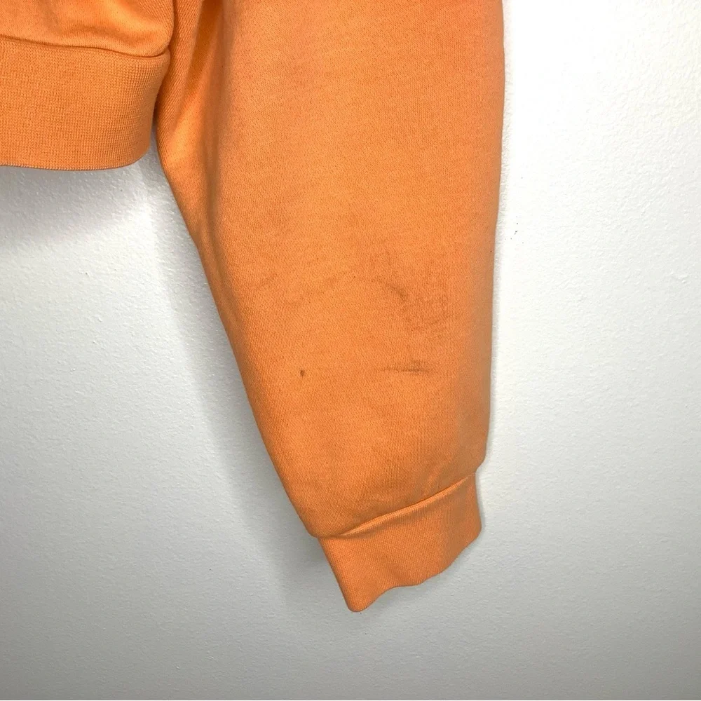 < Under Armour Orange Cropped Fleece Lined Jacket > - Picture 7 of 7